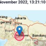 Getaran gempa Sukabumi